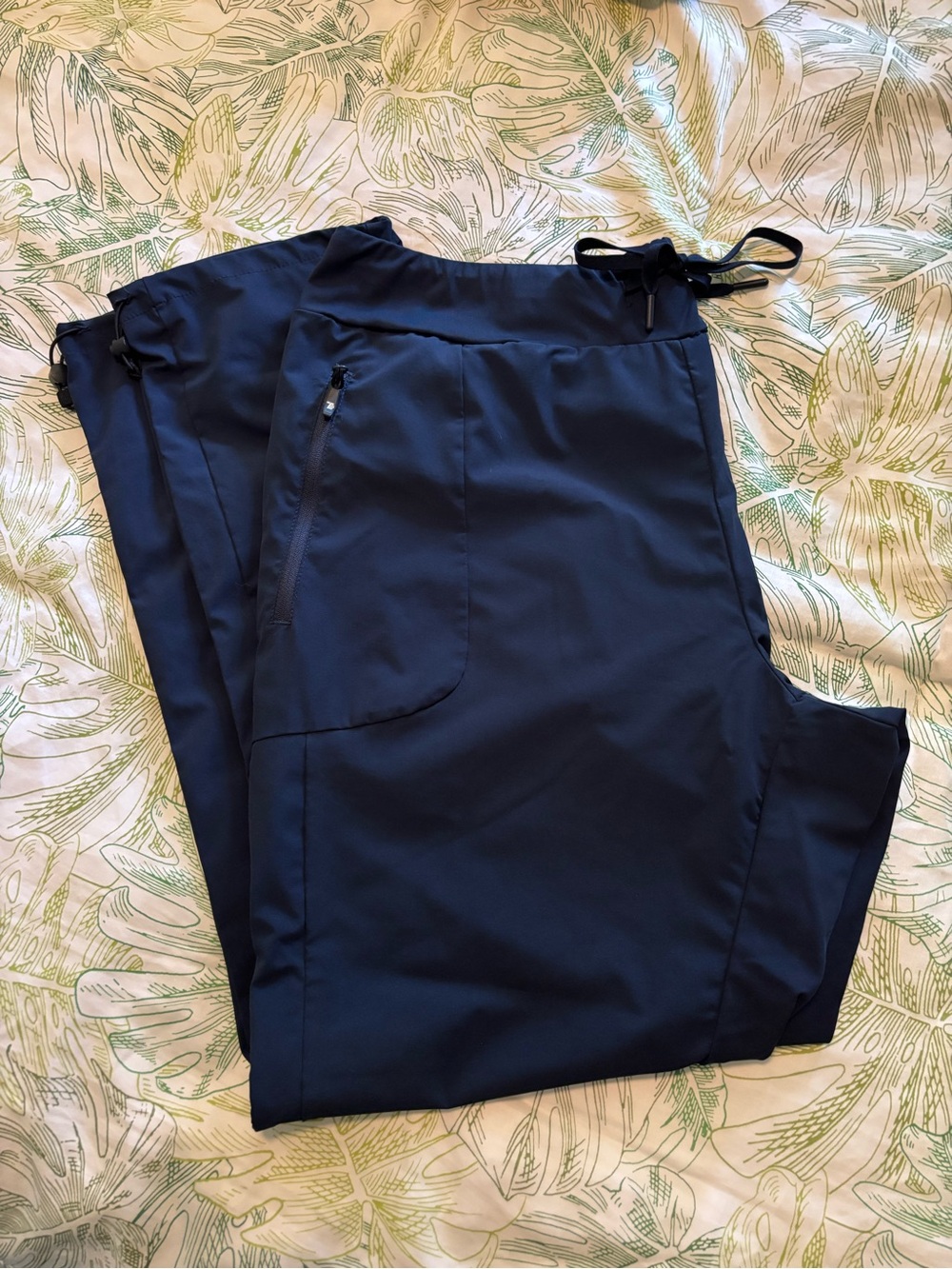 Women’s Navy Blue Drawstring Utility Hiking Pants